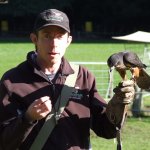 Andrew and NZ Falcon at Wingspan Rotorua